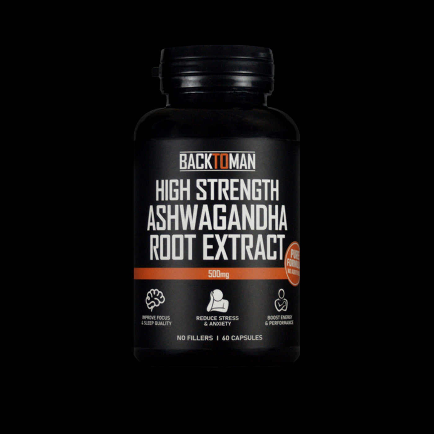 Ashwagandha Root Extract KSM-66 500mg No Fillers (60 capsules - 2 month supply)